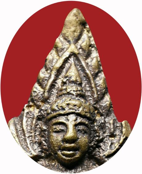 ผิวมะกรูด 🔆 เก่าเก็บ 🔐 พระพุทธชินราชอินโดจีน วัดสุทัศน์ ปี 2485 พิมพ์ต้อใหญ่ บัวขีด เนื้อทองผสม รูปที่ 4