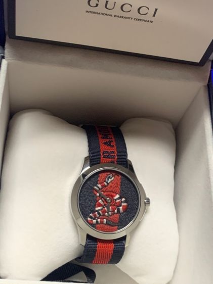 นาฬิกาชายหญิง GUCCI สภาพสวยนางฟ้าพร้อมกล่องคู่มือแท้ รูปที่ 5