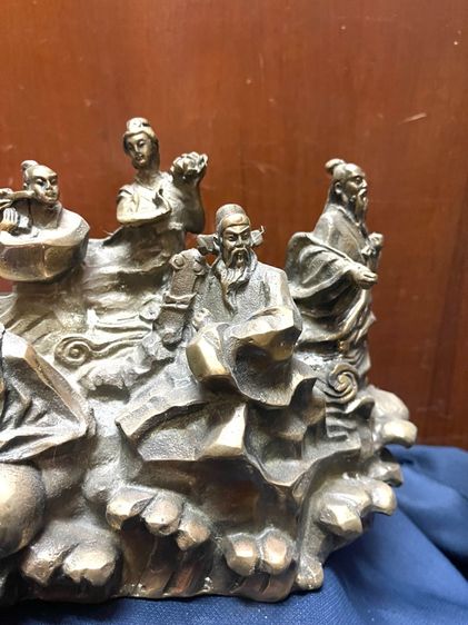 รูปปั้น เทพเจ้าแปดเซียน โป๊ยเซียน ทองเหลืองสะสม รูปที่ 7