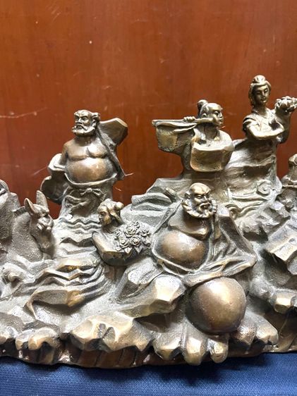 รูปปั้น เทพเจ้าแปดเซียน โป๊ยเซียน ทองเหลืองสะสม รูปที่ 8