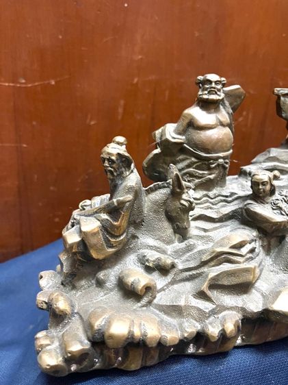 รูปปั้น เทพเจ้าแปดเซียน โป๊ยเซียน ทองเหลืองสะสม รูปที่ 9