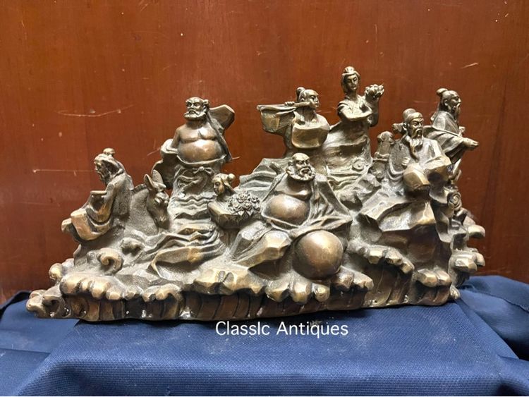 รูปปั้น เทพเจ้าแปดเซียน โป๊ยเซียน ทองเหลืองสะสม รูปที่ 2