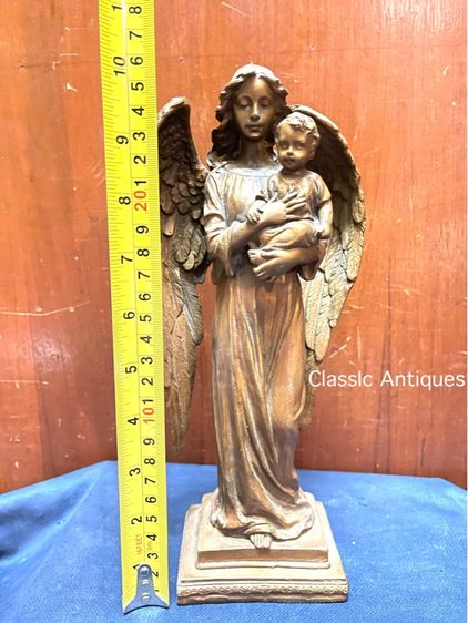 รูปปั้น ประติมากรรม นางฟ้า ทองเหลืองสะสม รูปที่ 6