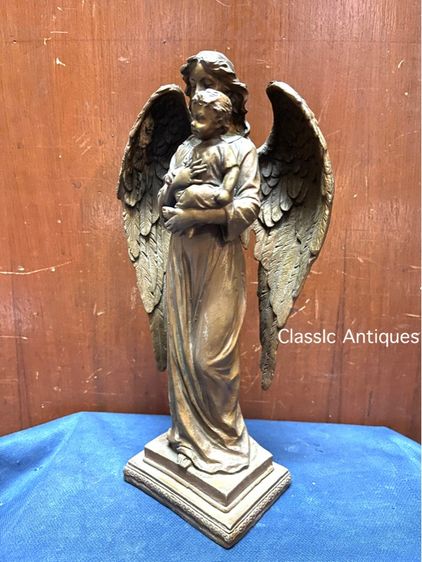 รูปปั้น ประติมากรรม นางฟ้า ทองเหลืองสะสม รูปที่ 5