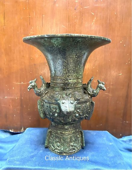 หม้อ ลายแกะ เครื่องสัมฤทธิ์ สะสมA12