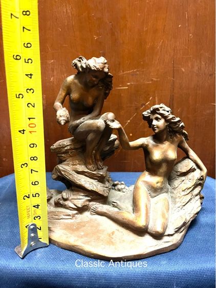 รูปปั้น ประติมากรรม ผู้หญิง ทองเหลืองสะสม รูปที่ 6