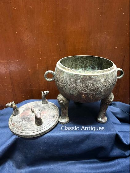 หม้อ สามขา สัมฤทธิ์ สะสมA4 รูปที่ 3