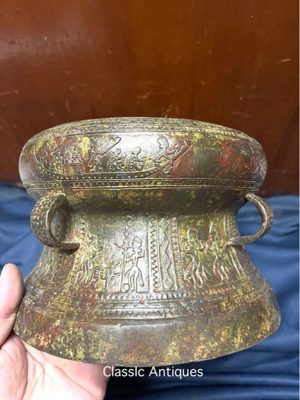 กลอง มโหระทึก สัมฤทธิ์ สะสมA9 รูปที่ 14