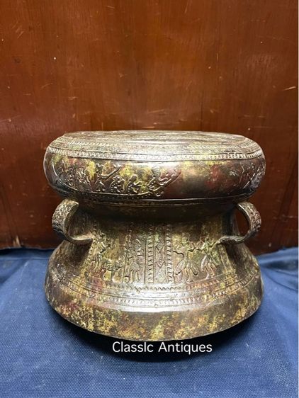 กลอง มโหระทึก สัมฤทธิ์ สะสมA9 รูปที่ 16