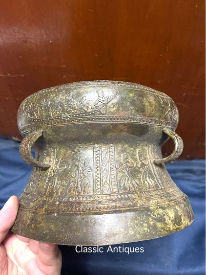 กลอง มโหระทึก สัมฤทธิ์ สะสมA9 รูปที่ 12