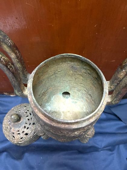 โถ สามขา สัมฤทธิ์ สะสมA3 รูปที่ 7