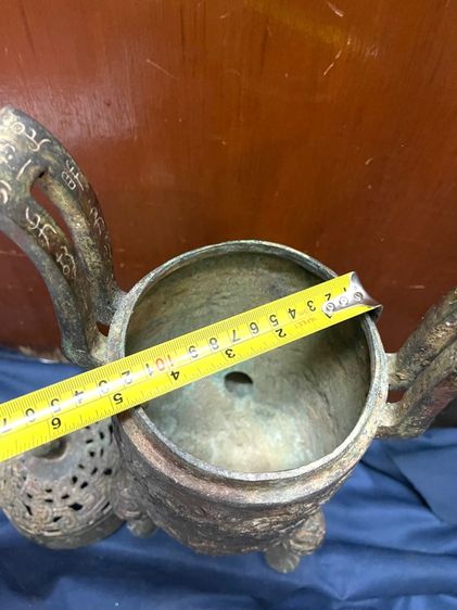 โถ สามขา สัมฤทธิ์ สะสมA3 รูปที่ 16