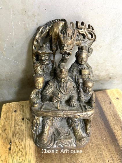 เทพเจ้า กวนอู สามพี่น้อง ทองเหลืองสะสม รูปที่ 3