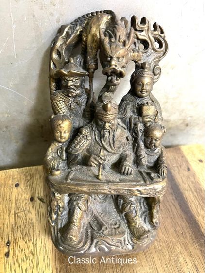 เทพเจ้า กวนอู สามพี่น้อง ทองเหลืองสะสม รูปที่ 4