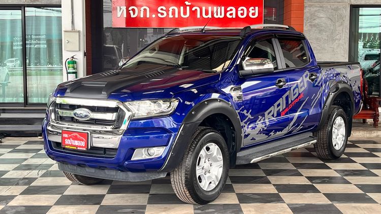 รถ Ford Ranger 2.2 Hi-Rider XLT สี น้ำเงิน