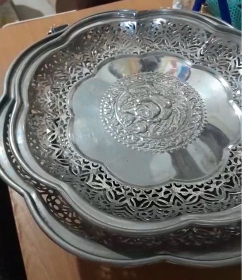 ชุดถาดสเเตนเลส2ใบแถมขันอัก1ใบ เป็น 3ชิ้น รูปที่ 5