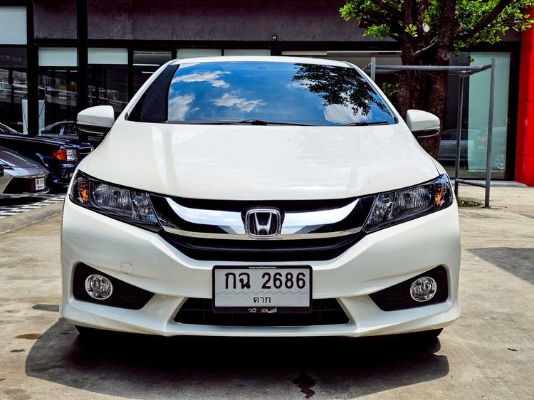 Honda City 2014 1.5 S i-VTEC Sedan เบนซิน เกียร์ธรรมดา ขาว รูปที่ 2