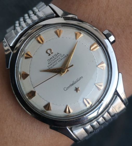 นาฬิกา Vintage Omega Constellation​ ขานก หลักว่าว Honeycomb Dial Ref.2652-7SC ระบบ Automatic Bumper​ Cal.354 หายากมาก ราคาแบ่งปันครับ รูปที่ 5