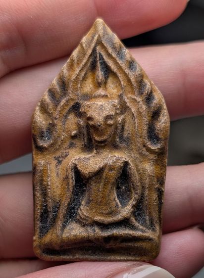 พระขุนแผนเคลือบวัดใหญ่ชัยมงคลพิมพ์ใหญ่ฐานเตี้ย