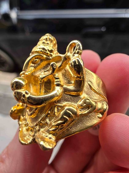 แหวน พระพิฆเนศ สวยเก่าเก็บ รุ่นเก่าหายาก สีทอง ขายตามสภาพ พร้อมส่งครับ รูปที่ 3