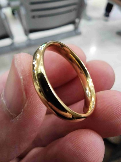 แหวน สีทอง สวยของเก่าเก็บ หายาก ขายตามสภาพ เขียน 18K ไม่ได้รับประกัน นะครับ พร้อมส่งครับ  รูปที่ 7