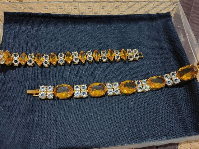 SALE 🔥สร้อยคอคริสตัลบุษราคัม รูปที่ 7