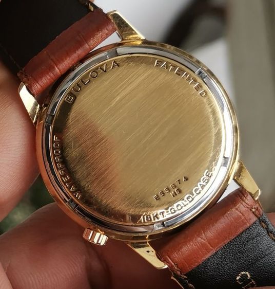 นาฬิกา Vintage Bulova Accutron​ Spaceview18k Solid​ Gold​ ระบบ Quartz Tuning Fork หายากมาก ราคาดีที่สุดในโลกครับ รูปที่ 10