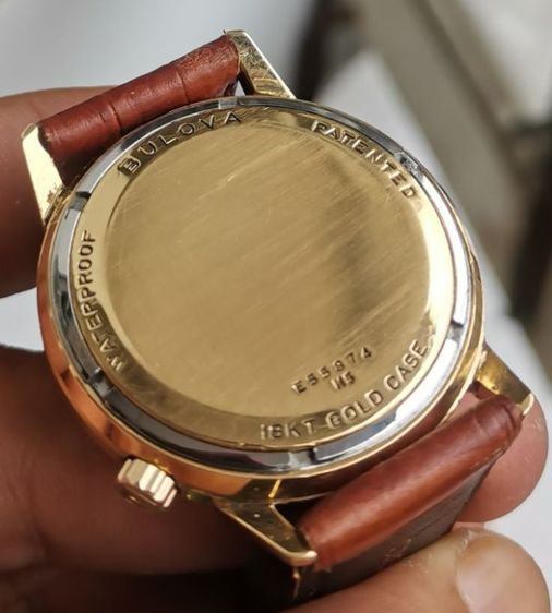 นาฬิกา Vintage Bulova Accutron​ Spaceview18k Solid​ Gold​ ระบบ Quartz Tuning Fork หายากมาก ราคาดีที่สุดในโลกครับ รูปที่ 9