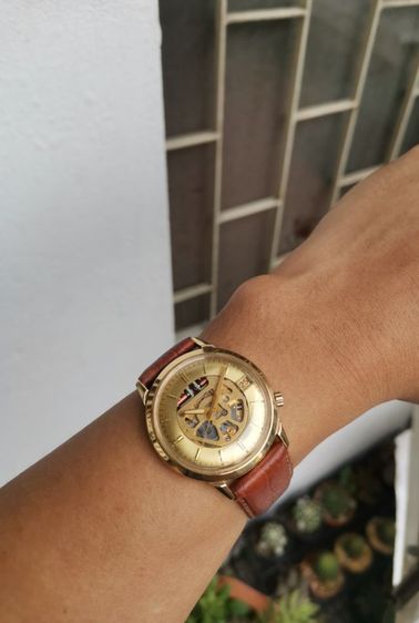 นาฬิกา Vintage Bulova Accutron​ Spaceview18k Solid​ Gold​ ระบบ Quartz Tuning Fork หายากมาก ราคาดีที่สุดในโลกครับ รูปที่ 4