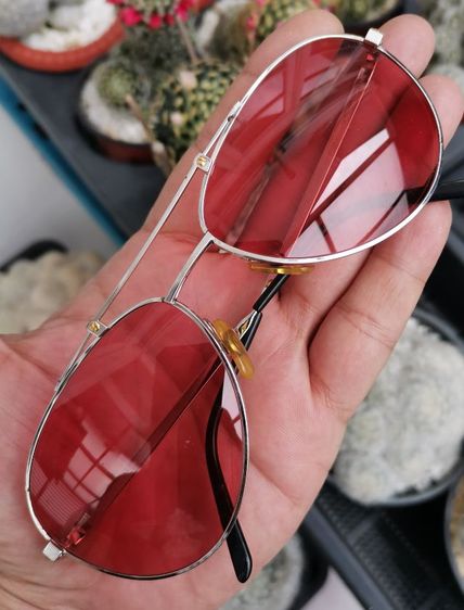 แว่น Vintage Cartier Santos Sunglasses Made In France ตัวหายาก ราคาดีที่สุดครับ รูปที่ 2
