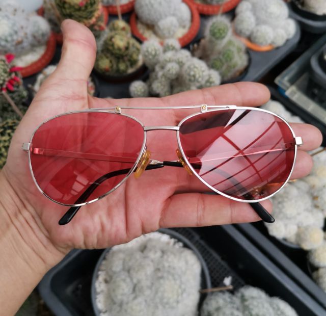 อื่นๆ แว่นตากันแดด แว่น Vintage Cartier Santos Sunglasses Made In France ตัวหายาก ราคาดีที่สุดครับ