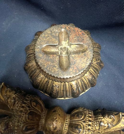 วัชระ ทองเหลือง พร้อมฐานตั้ง สะสม รูปที่ 8