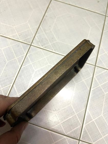 ถาด ทองเหลือง ย่อมุม ลายกำแพงเมือง ลงยาสะสม รูปที่ 7