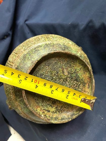 หม้อ มังกร สองหู สัมฤทธิ์ สะสมA19 รูปที่ 13