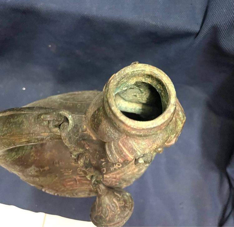 หม้อน้ำ หัวแกะ สัมฤทธิ์ สะสมA16 รูปที่ 8