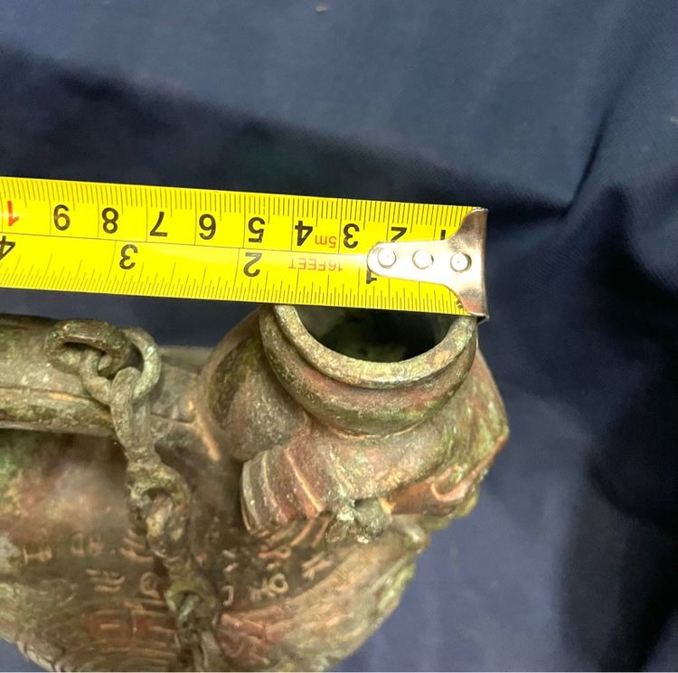 หม้อน้ำ หัวแกะ สัมฤทธิ์ สะสมA16 รูปที่ 15