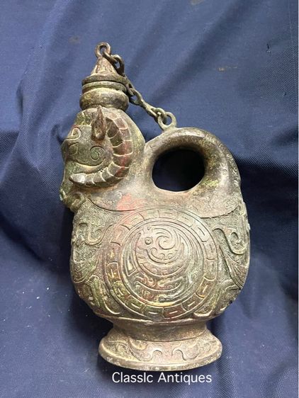 หม้อน้ำ หัวแกะ สัมฤทธิ์ สะสมA16 รูปที่ 10