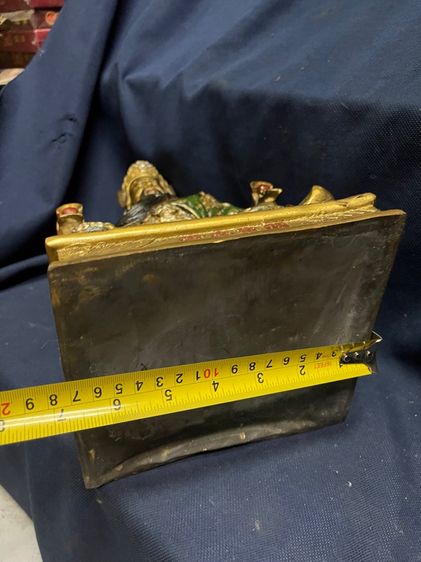 เทพเจ้ากวนอู ทองเหลืองลงยา สะสมA2 รูปที่ 13