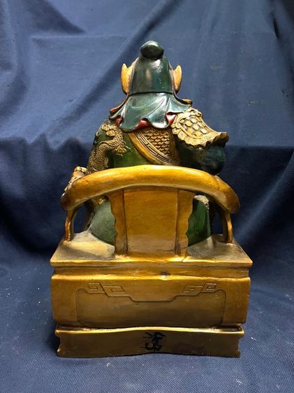 เทพเจ้ากวนอู ทองเหลืองลงยา สะสมA2 รูปที่ 11