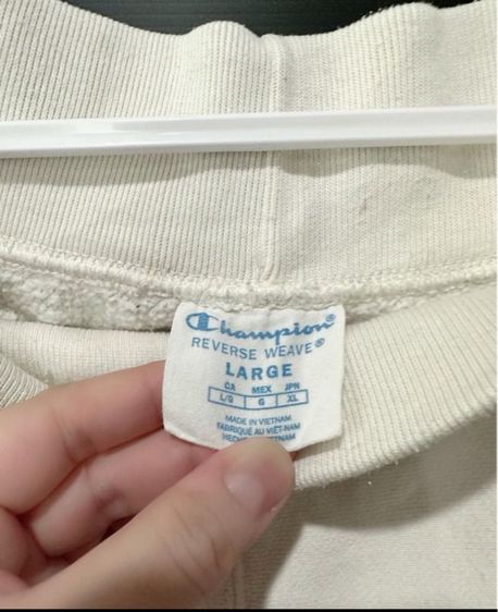 กางเกงสีครีม(ผ้าสเว็ตเตอร์) แบรนด์ Champion  รูปที่ 3