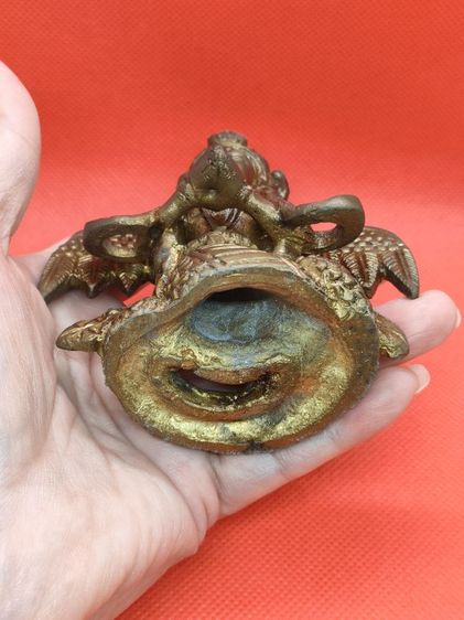 พระแม่นาคกัลยาณี เนื้อทองเหลืองอินเดีย รูปที่ 8