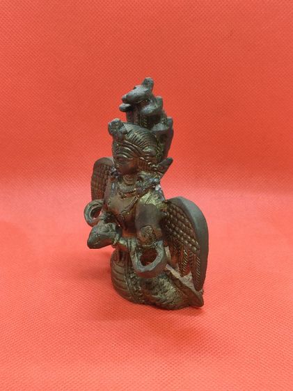 พระแม่นาคกัลยาณี เนื้อทองเหลืองอินเดีย รูปที่ 7