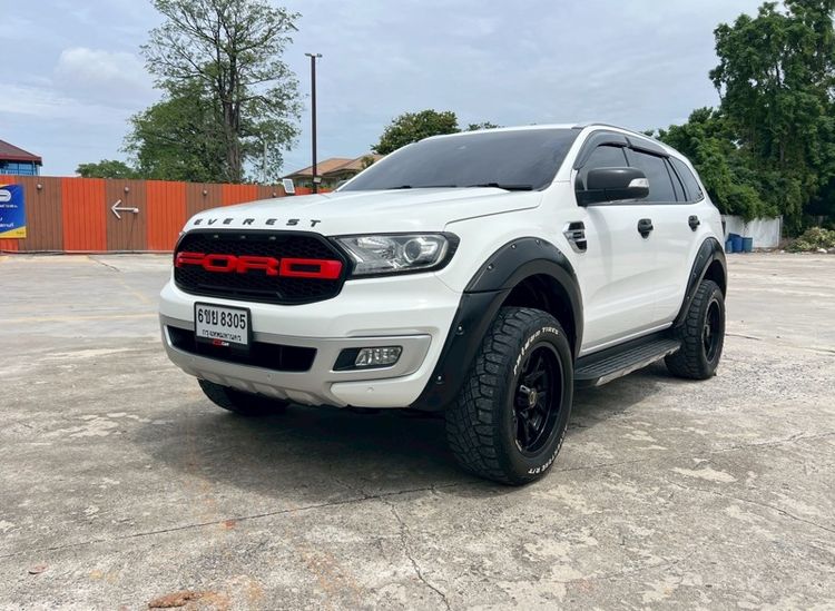 Ford Everest 2018 2.0 Titanium Plus ดีเซล เกียร์อัตโนมัติ ขาว รูปที่ 3