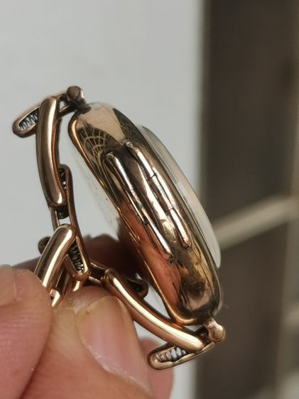 นาฬิกา Vintage Rolex Trench 9k Solid Gold (Rose Gold)​ ทั้งตัวและสาย หายากมากๆ ราคาดีที่สุดแบ่งปันครับ รูปที่ 8