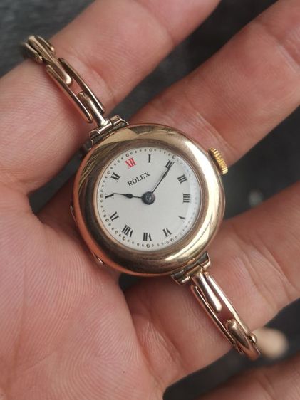 นาฬิกา Vintage Rolex Trench 9k Solid Gold (Rose Gold)​ ทั้งตัวและสาย หายากมากๆ ราคาดีที่สุดแบ่งปันครับ รูปที่ 2