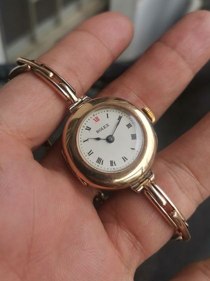 โรสโกลด์ นาฬิกา Vintage Rolex Trench 9k Solid Gold (Rose Gold)​ ทั้งตัวและสาย หายากมากๆ ราคาดีที่สุดแบ่งปันครับ