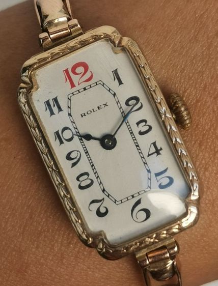 นาฬิกา Vintage​ Rolex 9k Solid Gold (Pink Gold)​ ทั้งตัวและสาย เหลี่ยมๆที่สุดของความหายาก ราคาแบ่งปันครับ รูปที่ 6