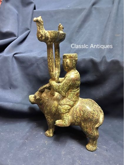 เชิงเทียน คนขี่ควาย สัมฤทธิ์ สะสมA24 รูปที่ 8