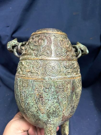 กาน้ำ สามขา สัมฤทธิ์ สะสมA28 รูปที่ 15