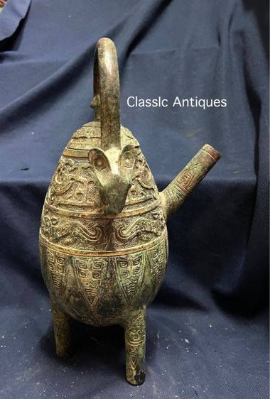 กาน้ำ สามขา สัมฤทธิ์ สะสมA28 รูปที่ 3